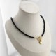 damski choker z kamieni naturalnych z zapięciem toggle