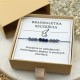 bransoletka talizman na szczęście na sznurku z kamienia sodalitu lapis lazuli