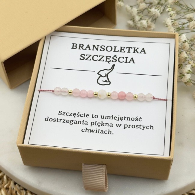 talizman szczęścia na sznurku biżuteria na prezent dla niej dla kobiety dziewczyny z dedykacją