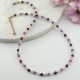 damski choker naszyjnik dla znaku zodiaku bliźnięta kamienie naturalne