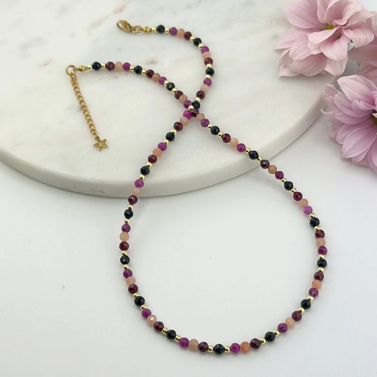 naszyjnik zodiakalny dla barana znak zodiaku baran kamienie naturalne choker