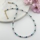 naszyjnik damski z kamieni naturalnych choker zodiakalny waga