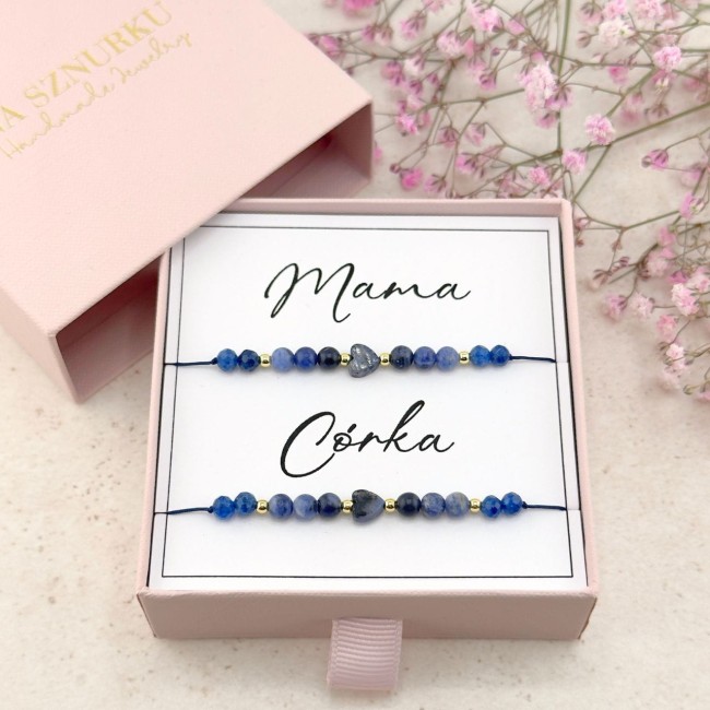 biżuteria dla mamy i córki personalizowana z dedykacją prezent upominek
