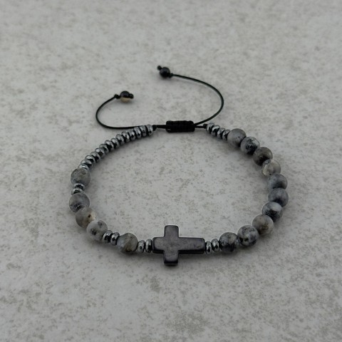 bransoletka różaniec męski prezent dla niego taty dziadka religijny dla osoby wierzącej