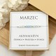 bransoletka urodzinowa marzec z kamienia naturalnego akwamarynu