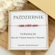 bransoletka z kamienia urodzeniowego różowego turmalinu