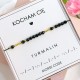 bransoletka z turmalinu kocham cię alfabet morse code na sznurku