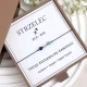 bransoletka znak zodiaku strzelec na sznurku z kamieni
