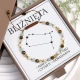 bransoletka znak zodiaku bliźnięta z perłami i kamieniami