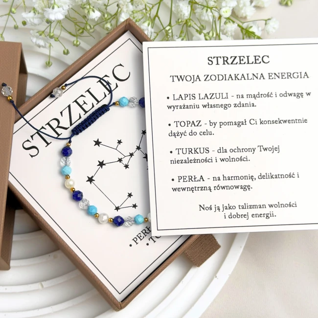 znak zodiaku strzelec kamienie naturalne symbolika