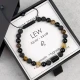 bransoletka męska znak zodiaku lew z kamieni naturalnych