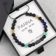 męska bransoletka znak zodiaku panna z kamieni naturalnych