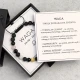prezent dla niego znak zodiaku waga bransoletka z dedykacją