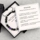 prezent dla niego znak zodiaku wodnik bransoletka z dedykacją